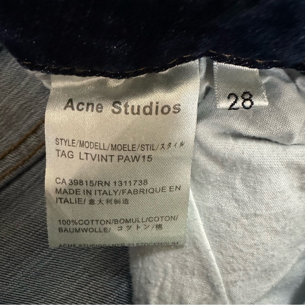 Acne Studios Split Ankle Stretch Jeans - Picture 5 of 8